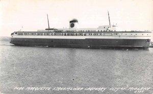 City of Midland Pere Marquette Streamlined Car Ferry Real Photo Postcard AA2864