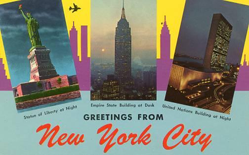 NY - New York City. Greetings- 3 Views