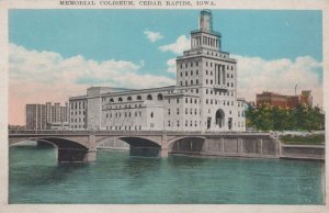 Postcard Memorial Coliseum Cedar Rapids Iowa IA