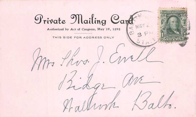 Fredericksburg Virginia Mary Washington Home Private Mail Postcard AA94935