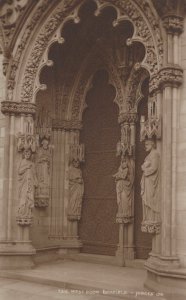 Staffordshire Postcard - The West Door, Lichfield Cathedral RS23799