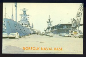 Norfolk, Virginia/VA Postcard, Norfolk Naval Base, World's Largest US Na...