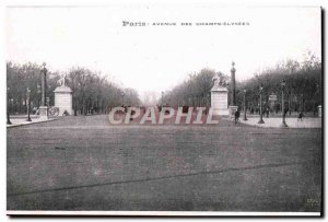 Paris Champs-Elysees - Old Postcard