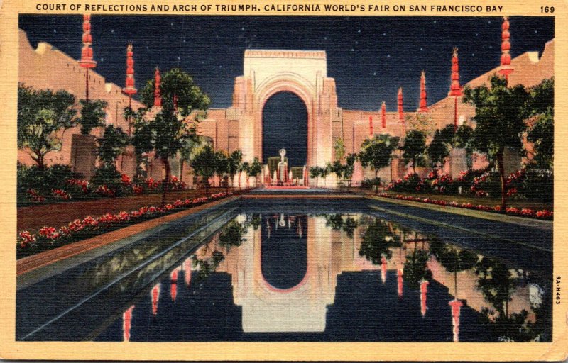 California San Francosco Court Of Reflections and Arch Of Triumph California ...