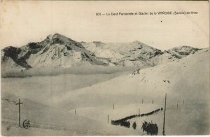 CPA La Dent Parrachee et Glacier de la Vanoise en Hiver (1195063)