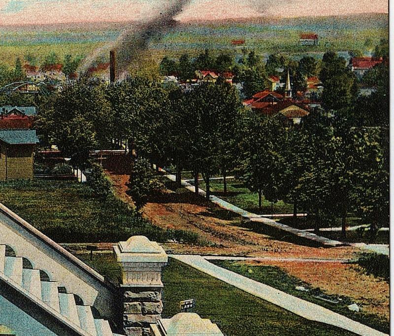 1909 Cambridge Springs PA Down Prospect St. Hotel Rider Veranda RARE DB Postcard