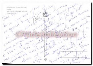 Modern Postcard Juan Les Pins Beach roundabout