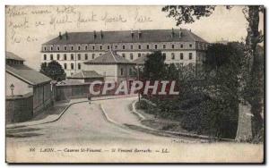 Postcard Old Barracks St Vincent Laon Army