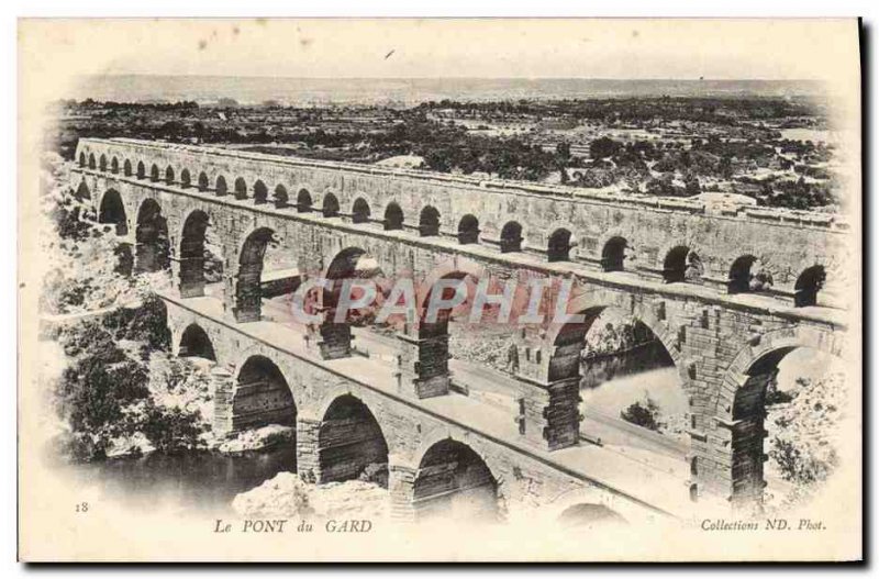 Old Postcard The Pont Du Gard