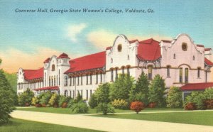 Vintage Postcard 1930's Converse Hall Georgia State Women Coll. Valdosta Georgia
