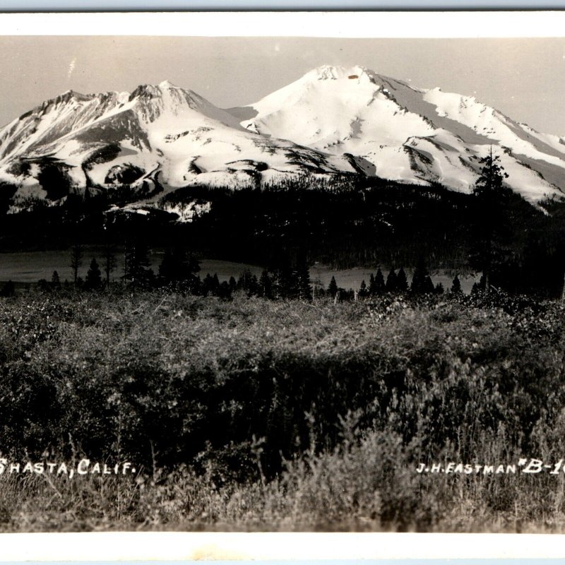 c1940s Siskiyou Co, CA RPPC Mt Shasta Scenic Real Photo PC Eastman A165