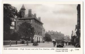 London; Old Lewisham, High St & Old Fire Station RP PPC, By Pamlin, No C1544 