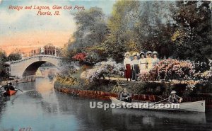 Bridge & Lagoon, Glen Oak Park - Peoria, Illinois IL  