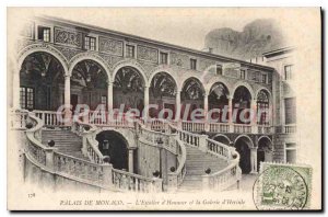 Old Postcard PALACE OF MONACO LESCALIER Dhonneur and Gallery dHercule