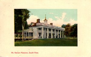 Virginia - George Washington Home - Mt. Vernon, South view - in 1911