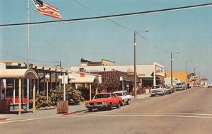 Fort Bragg California Post Office and Franklin Street Vintage Postcard AA45205