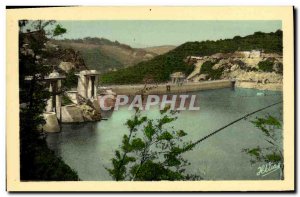 Old Postcard Electricite Lake Sarrans The dam