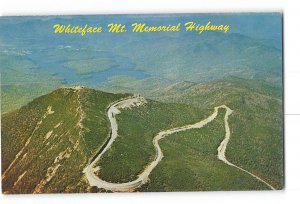 Adirondacks Mountains New York NY Vintage Postcard Whiteface Mountain Aerial