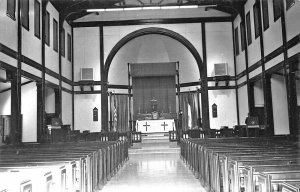 Guantanamo Bay Cuba Inside The Naval Base Church Real Photo Postcard