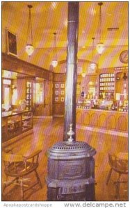 Pot Bellied Stove And Hanging Chandeliers Set The Mood Of Upjohn's Old F...