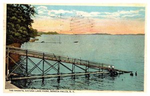 Postcard BOAT SCENE Seneca Falls New York NY AU9423