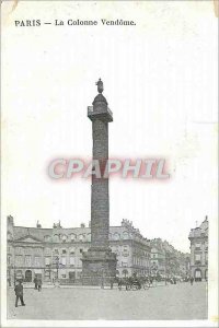 Old Postcard Paris Vendome Column