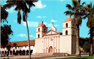 Mission Santa Barbara Easton Md 21601 Cancel Pm First Mission Postcard 