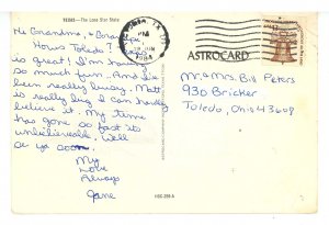 TX - The Lone Star State. Map, Greetings     (creases, continental size)