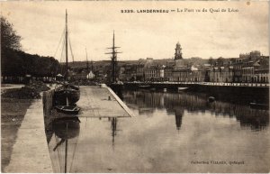 CPA Landerneau- Le Port vu du Quai de Leon FRANCE (1026735)