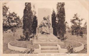 World War Memorial Masonic Homes Elizabethtown Pennsylvania 1938