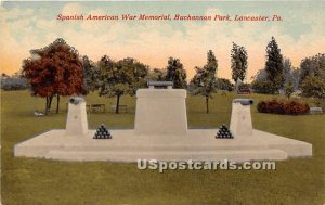 Spanish American War Memorial - Lancaster, Pennsylvania PA  