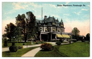 Antique Heinz Residence, Ketchup Fame, Pittsburgh, PA Postcard