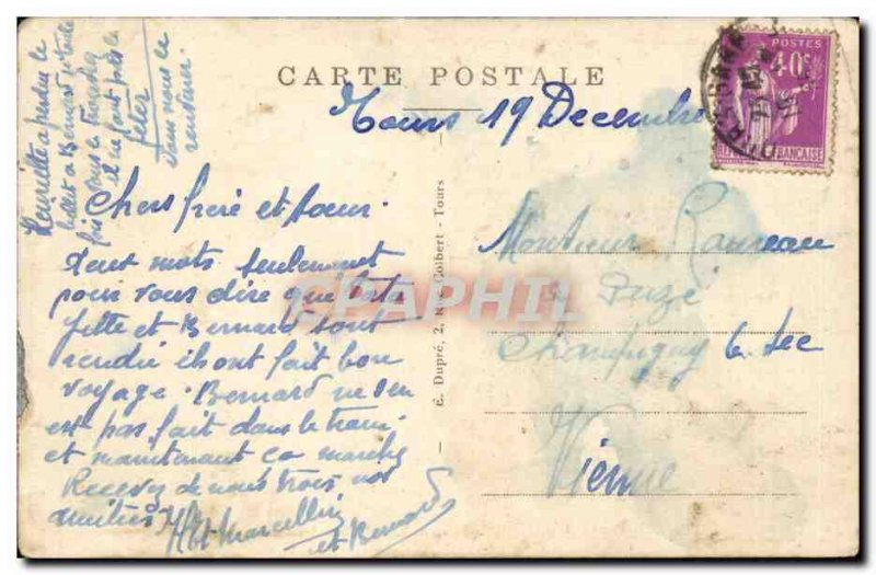 Tours Postcard Old Train Station