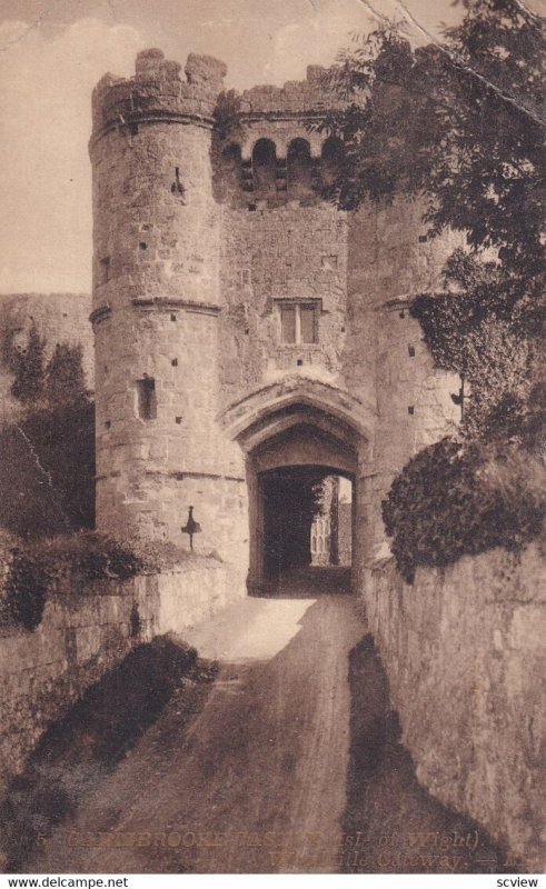 ISLE OF WIGHT, England, PU-1907; Carisbrooke Castle, Woodville Cateway