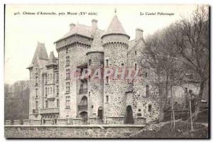 Old Postcard Chateau d Anteroche Pres Murat (XV century)