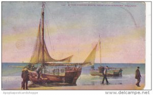 Netherlands Dutch Fishing Boats Near Scheveningen
