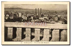 Old Postcard Barcelona Panoramica desde Montjuich