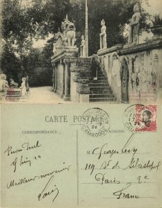 indochina, Cambodia, PHNOM PENH, Staircase leading to the Pnom Pagoda (1924)