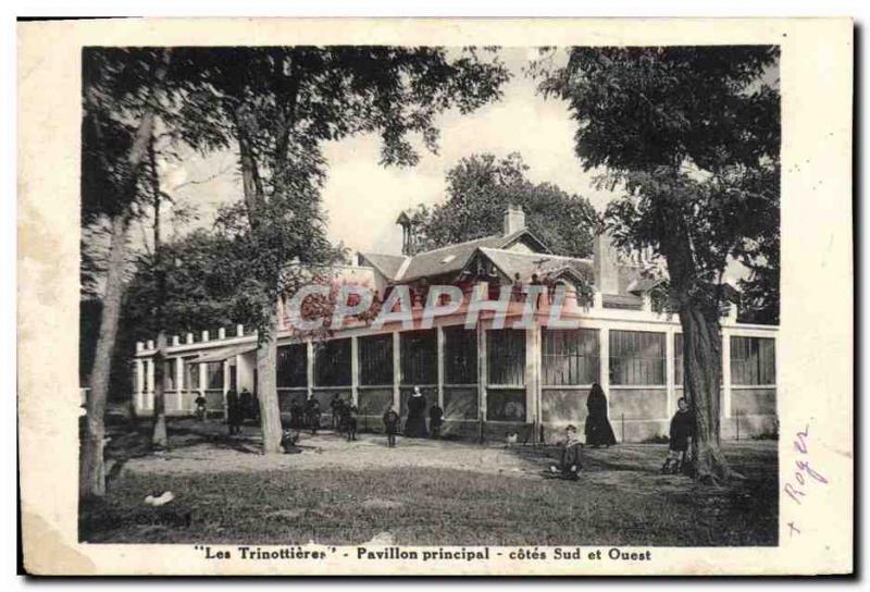 Old Postcard The Trinottieres main South and West sides Pavilion Children