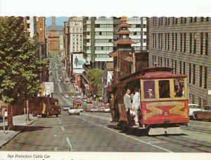 America Postcard - San Francisco - Cable Car - California Street - Ref 11686A