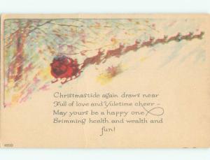 Divided-Back SANTA CLAUS CHRISTMAS SCENE Great Postcard W8261