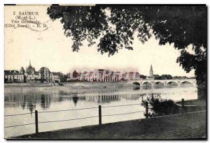 Postcard Old Saumur Vue Generale