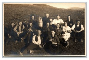 Vintage 1900's RPPC Postcard Staff of Victor Grocery Beloit Wisconsin