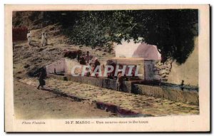 Old Postcard F Morocco A Source in the Zerhoun