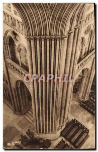 Old Postcard Cathedral Of Coutances Colonnade of the central tower