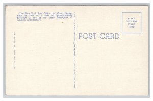 St. Joseph Missouri United States Post Office & Court House Postcard