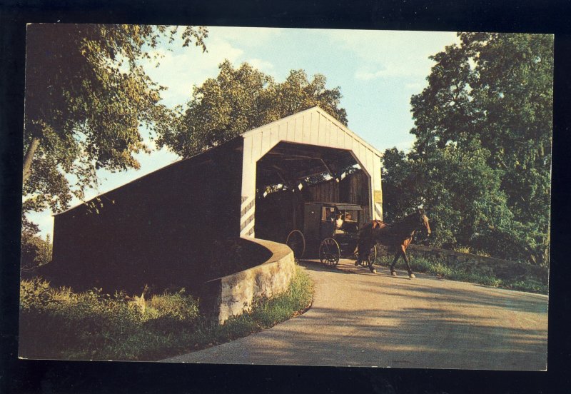 Ephrata/East Cocalico, Pennsylvania/PA Postcard, Fry's Mill Bridge, Dutchland