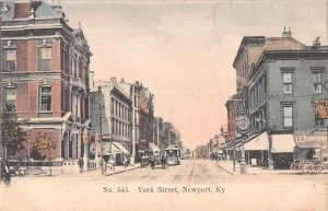 Newport Kentucky York Street Vintage Postcard AA7781