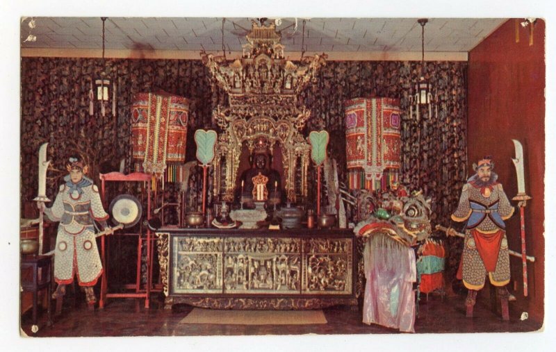 Postcard Wah Yan Mue Chinese Temple N. Y. 13 N. Y. Standard View Card 