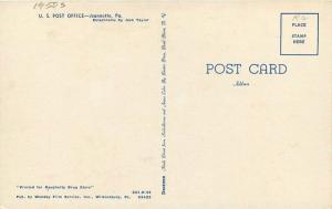 Autos Dexter Jeannette Pennsylvania US Post Office 1950s Postcard Wonday 3979 